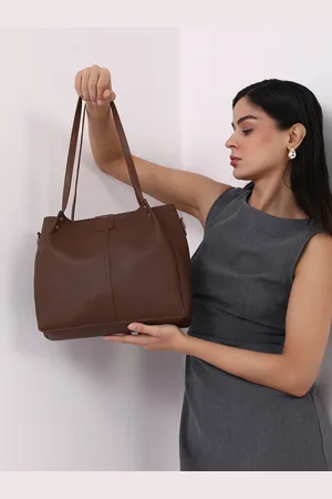Campus Sutra Leather Structured Shoulder Bag