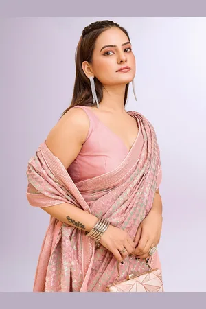 VAIRAGEE Embellished Sequinned Ready to Wear Saree