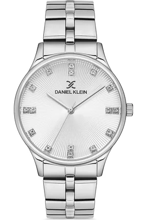 Daniel Klein Women Silver-Toned Dial & Silver Toned Analogue Watch DK.1.13092-1-Silver