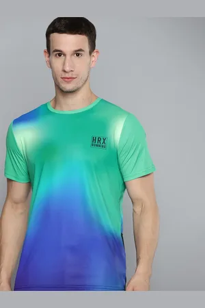 HRX Running Men FRENCH BLUE Rapid-Dry AOP Tshirts
