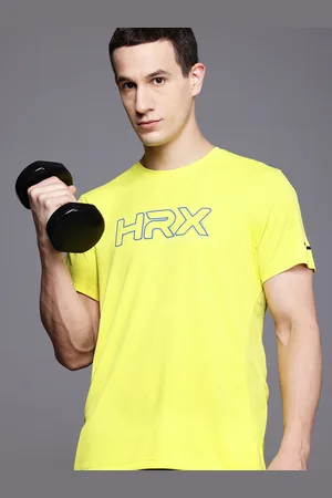 HRX Brand Logo Print Training T-shirt
