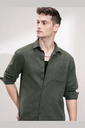 Highlander Men Opaque Checked Casual Shirt