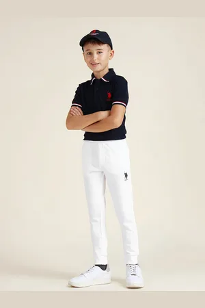 Ralph Lauren Boys Brand Logo Printed Pure Cotton Joggers