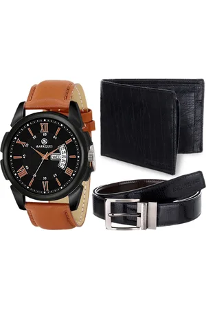 MARKQUES Men Solid Leather Accessory Gift Set