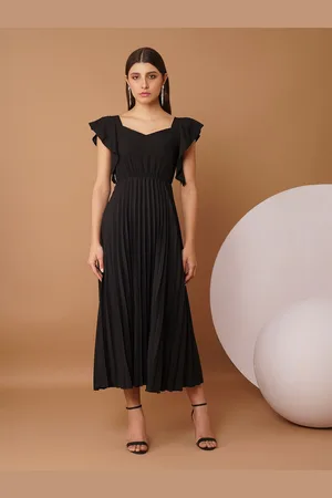 Chemistry Women Crepe Fit & Flare Midi Ready to Wear Dress