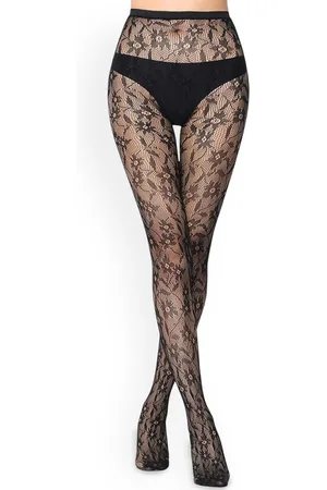 AlexVyan High Waist Pantyhose Fishnet Stockings