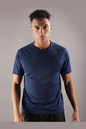 Force NXT Men Anti Odour Solid Round Neck Training or Gym T-shirt