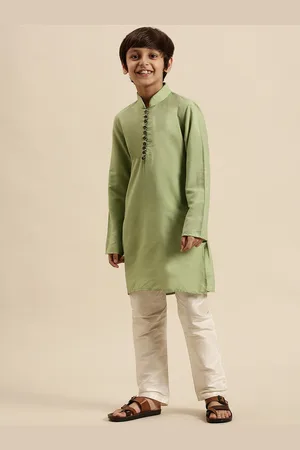 Sanwara Boys Green Pastels Kurta