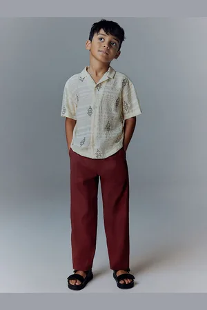 H&M Embroidered Resort Shirt