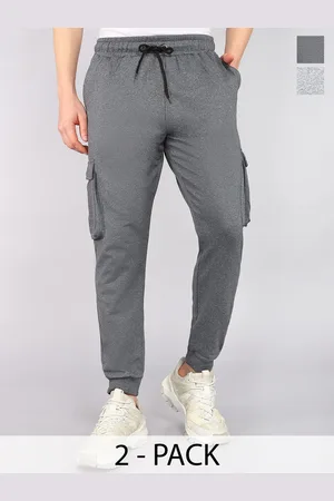 Moda Rapido Men Pack Of 2 Mid Rise Cargo Track Pant