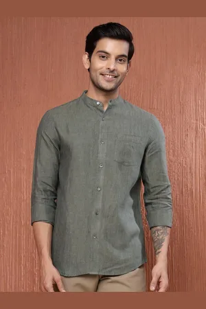Fabindia Men Slim Fit Opaque Casual Shirt
