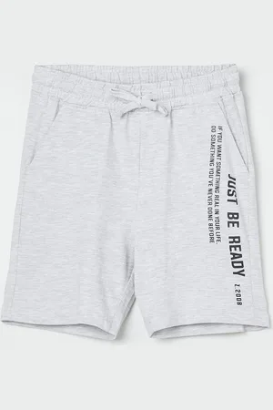 Lifestyle Boys Typography Printed Mid Rise Shorts