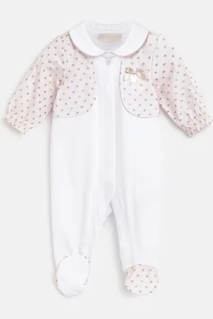 chicco Infant Girls Polka Dots Printed Sleepsuit