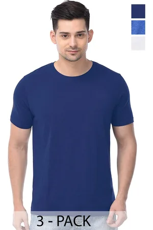 Color Capital Pack Of 3 Round Neck Cotton T-shirts