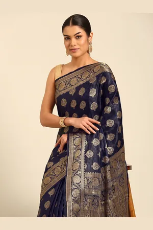 MOHEY Ethnic Motifs Woven Design Zari Saree