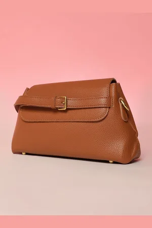 Campus Sutra Leather Structured Sling Bag