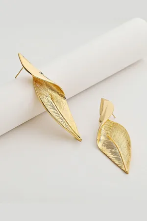 Kazo Gold-Plated Contemporary Studs