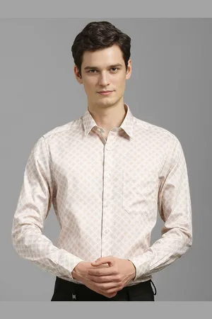Louis Philippe Men Classic Fit Spread Collar Floral Printed Cotton Casual Shirt