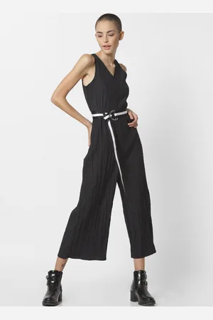 ONLY Women Black Solid Basic Jumpsuit