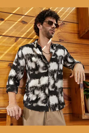Campus Men Comfort Opaque Printed Casual Shirt