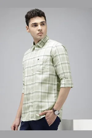 Arrow Manhattan Slim Fit Opaque Checked Pure Cotton Casual Shirt