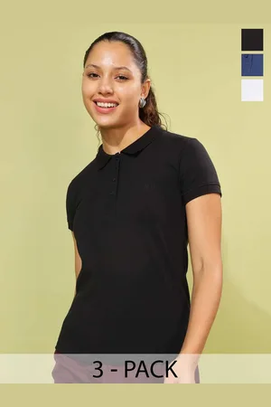 Dollar Missy Women 3 Polo Collar T-shirt