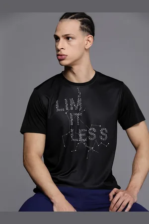 WROGN Men Dry Pro Printed Slim Fit Sports T-shirt