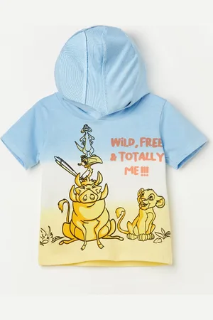 Lifestyle Boys Dyed Hooded Cotton T-shirt