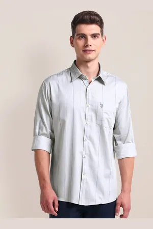 U.S. Polo Assn. Men Opaque Striped Cotton Casual Shirt