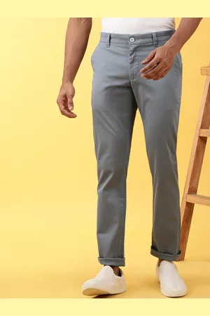 Crocodile Men Slim Fit Mid Rise Cotton Chinos