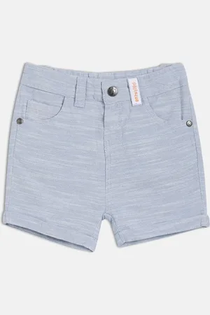 MINI KLUB Boys Solid Regular Fit Mid-Rise Shorts