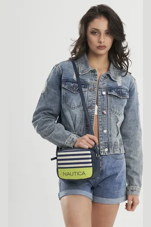 Nautica Striped Structured Sling Bag