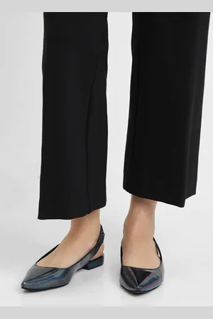 Forever 21 Textured Pointed Open Toe Flats