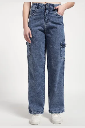 Roadster The Lifestyle Co Women High Rise Straight-Fit Medium Fade Faded Jeans