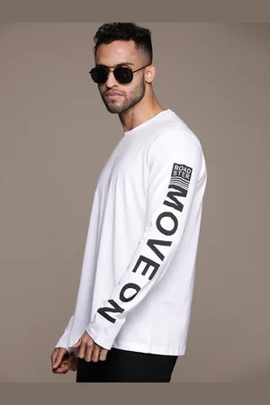 Roadster Men Typography Printed T-shirt