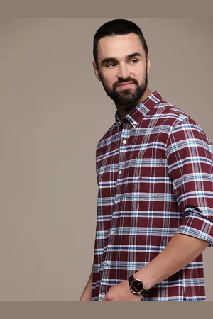 Nautica Slim Fit Checked Casual Shirt