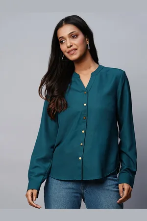 Chemistry Mandarin Collar Casual Shirt