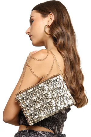 MARKQUES Embellished Leather Cross Body Sling Bag