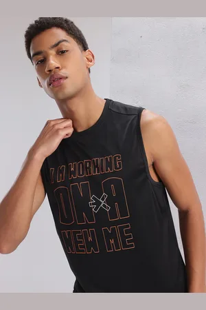 HRX Typography Printed Rapid-Dry Training T-shirt