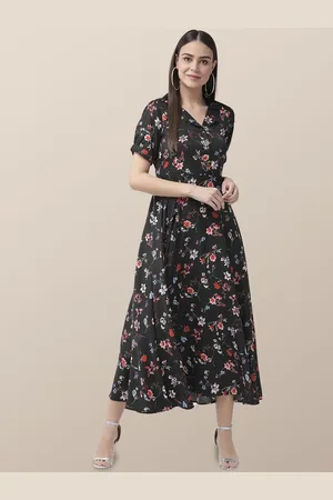 Chemistry Floral Print Crepe Maxi Dress