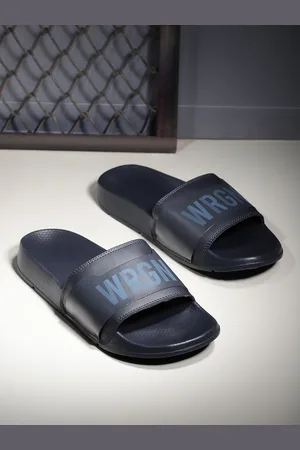 WROGN Men Brand Logo Printed Sliders