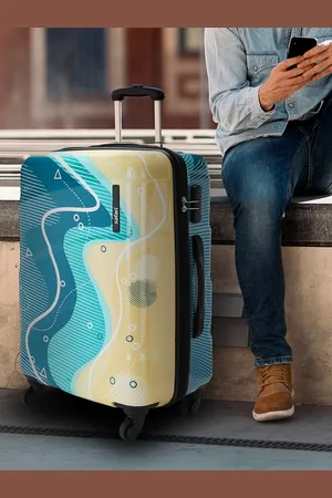 Safari Coastline Printed Poly Carbonate Large Hard Trolley Bag - 77 cm