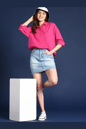 Mast & Harbour Women Solid Pure Cotton Casual Shirt