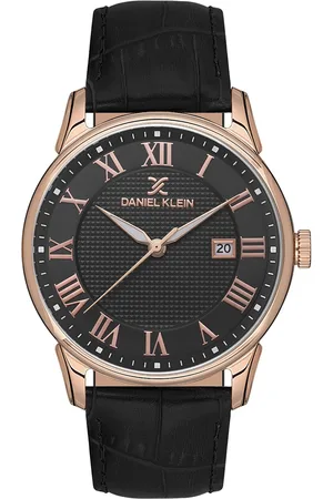 Daniel Klein Men Dial & Leather Textured Straps Analogue Watch DK.1.13652-5