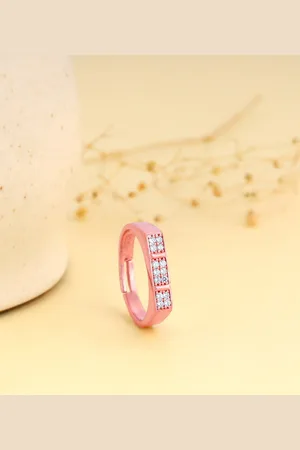 GIVA 925 Sterling Silver Rose Gold-Plated Floodlight Ring