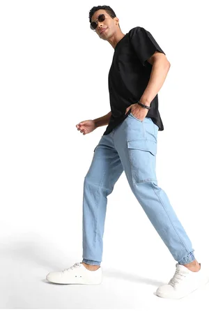 IVOC Men Classic Jogger Cargo Style Denim Jeans