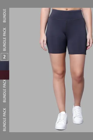 Diaz Women Pack Of 2 Mid Rise Sports Shorts