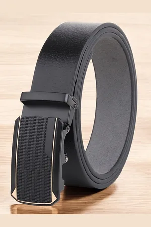Metronaut Men Textured Leather Formal Belt