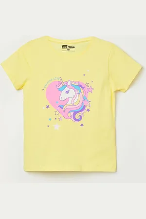 Lifestyle Girls Printed Applique T-shirt