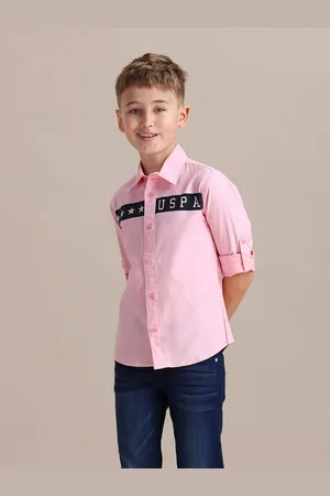 Ralph Lauren Boys Brand Logo Printed Pure Cotton Casual Shirt